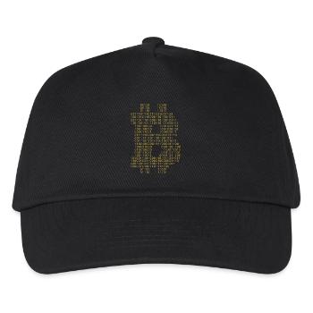 Bitcoin Code Blockchain Crypto-monnaie HODL - Casquette de baseball Enfant - noir - Devant