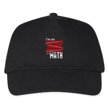 I'm an engineer - I'm good with math - Kids’ Baseball Cap - black - Front