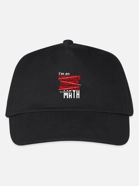 I'm an Engineer - I'm good with math - Kinder Basecap - Schwarz