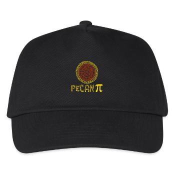 Pecan PU-Tagesymbol-lustiger Wissenschafts-Aussenseiter - Kinder Basecap - Schwarz - Vorne