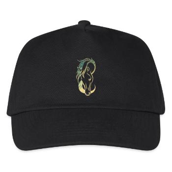 Horse Geometric - Kids’ Baseball Cap - black - Front