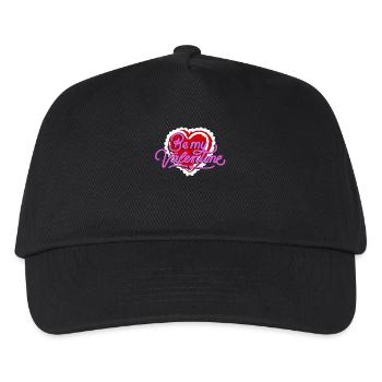 Magasin Be My Valentine coeur rouge Conception cadeau - Casquette de baseball Enfant - noir - Devant