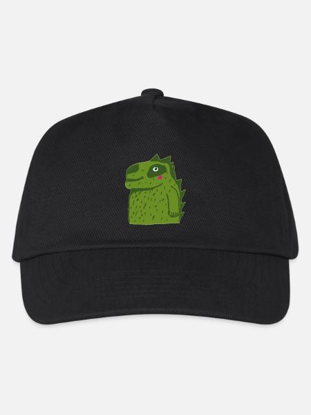 Dino Crocodile for Kids - Kids’ Baseball Cap - black