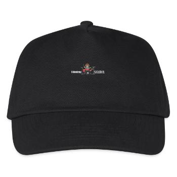 I Destroy Silence Drums Drummer Gift Schlagzeuger - Kinder Basecap - Schwarz - Vorne