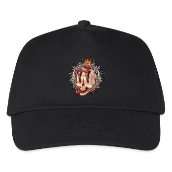 Totenkopf - Kinder Basecap - Schwarz - Vorne