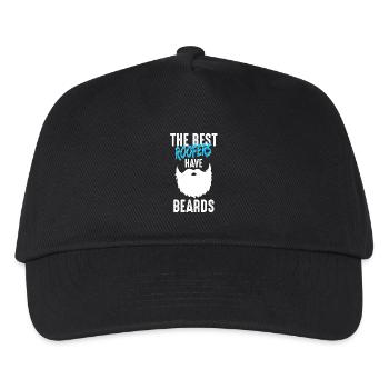 Master roofer roofer beard gift - Kids’ Baseball Cap - black - Front