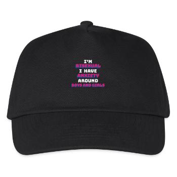Bisexual Shirt - Bi - Gift - LGBT - Kids’ Baseball Cap - black - Front