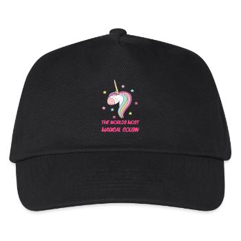 les mondes cousine plus magique - Casquette de baseball Enfant - noir - Devant