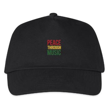 Paix et musique cadeau pour Cool Bosses - Casquette de baseball Enfant - noir - Devant
