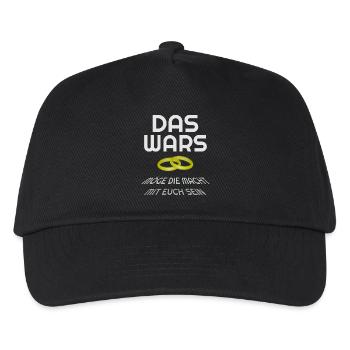 das wars - Kinder Basecap - Schwarz - Vorne