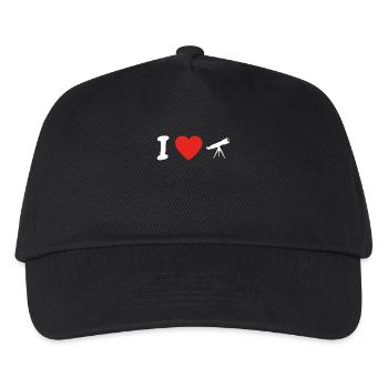 I love astronomy astronomy png - Kids’ Baseball Cap - black - Front