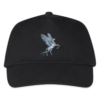 Pegasus Aufzucht - Kinder Basecap - Schwarz - Vorne
