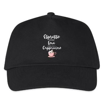 Conception drôle d'espresso de cappuccino de café - Casquette de baseball Enfant - noir - Devant