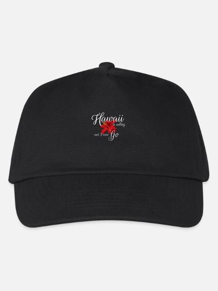 Hawaii Tshirt Geschenk für den Hawaiiurlaub lustig - Kinder Basecap - Schwarz