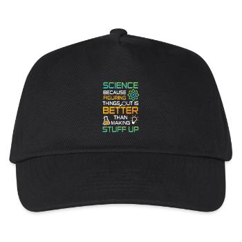 Science figuring better stuff up - Kinder Basecap - Schwarz - Vorne