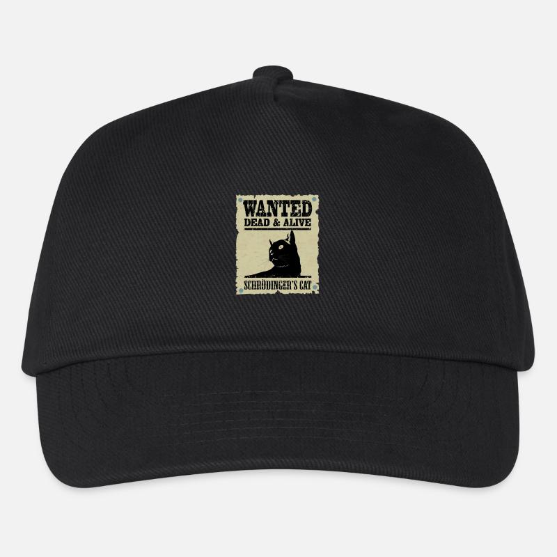 Schrödinger's cat wanted. - Kids’ Baseball Cap - black