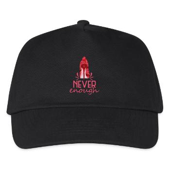 never enough Highheel - Kinder Basecap - Schwarz - Vorne