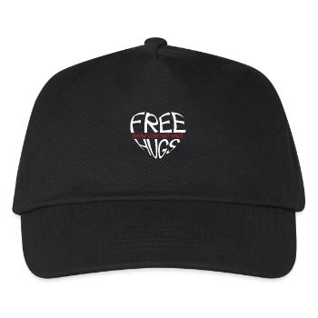 Free Hugs Show Love not Hate - Casquette de baseball Enfant - noir - Devant