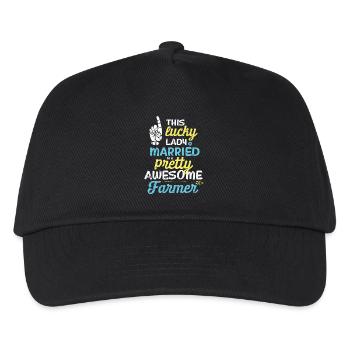 Pretty awesome Farmer - Kinder Basecap - Schwarz - Vorne