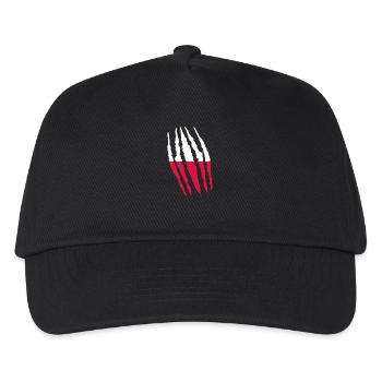 Claw Klaue Risse Herkunft POLEN polska poland png - Kinder Basecap - Schwarz - Vorne