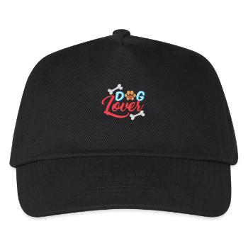 Hundeliebhaber - Geschenk - Shirt - Kinder Basecap - Schwarz - Vorne