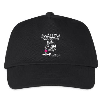 SWALLOW Baby DO NOT SPIT - CARP - FISHING - CARP - Kids’ Baseball Cap - black - Front