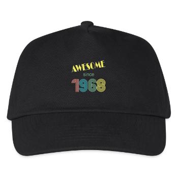 awesome since 1968 retro vintage - Kinder Basecap - Schwarz - Vorne