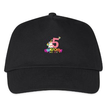 Awesome Since 2013 Unicorn Birthday Gift - Kids’ Baseball Cap - black - Front