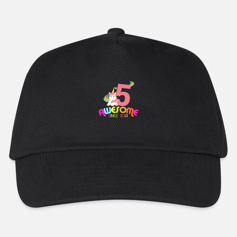 Super seit 2013 Einhorn Geburtstagsgeschenk - Kinder Basecap - Schwarz
