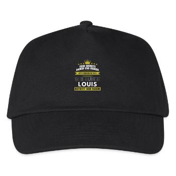 Seine Majestät, Louis, Name, Geschenk, Vorname - Kinder Basecap - Schwarz - Vorne