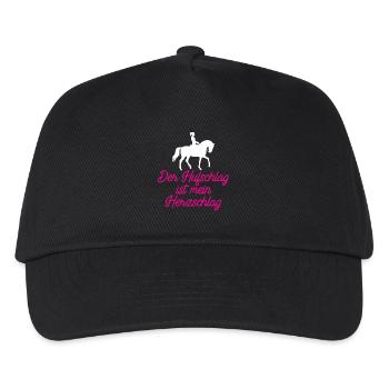 Hoof beat est mon rythme cardiaque - chemise de cheval - Casquette de baseball Enfant - noir - Devant