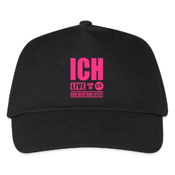 Je vis et en 3D - Casquette de baseball Enfant - noir - Devant