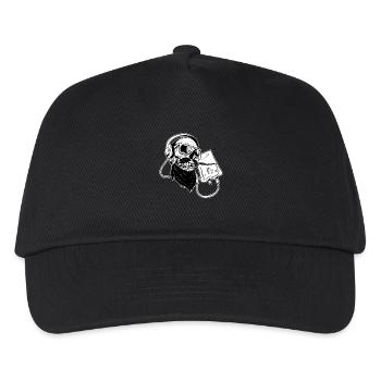 Love music - Liebe Musik Kopfhörer Kopfhörer Skull - Kinder Basecap - Schwarz - Vorne