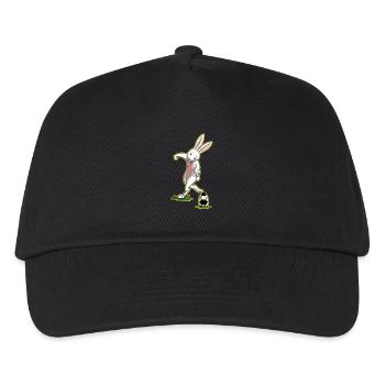 Ich liebe Fussball Ostern Osterhase Geschenk - Kinder Basecap - Schwarz - Vorne