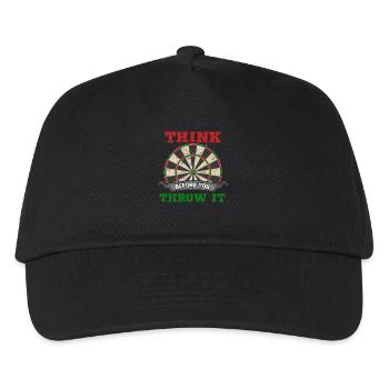 Dart - Dartboard - Geschenk - Kinder Basecap - Schwarz - Vorne
