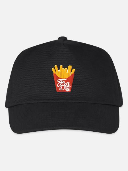 Fryday Fries Pommes - Kinder Basecap - Schwarz