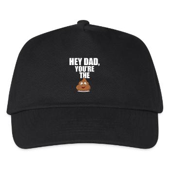 Vatertag Geschenk Vater - Kinder Basecap - Schwarz - Vorne