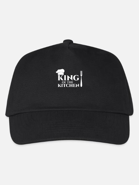 Koch - Kochen - Köchin - Geschenk - Küchenchef - Kinder Basecap - Schwarz