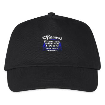 Survivor Colon Cancer Awareness T-shirt - Kinder Basecap - Schwarz - Vorne