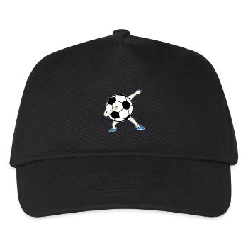 Dabbing Dab Fußball Ball Spieler Spiel Sport Elf - Kinder Basecap - Schwarz - Vorne