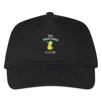 Pregnancy Announcement Big Brother DinoDab - Kids’ Baseball Cap - black - Front