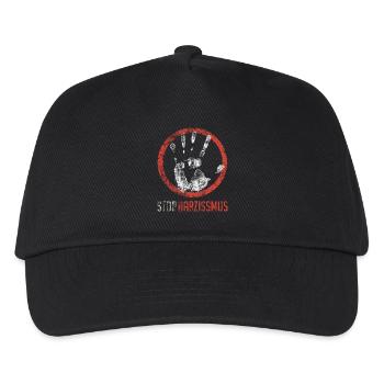 Stop narcissism - Kids’ Baseball Cap - black - Front
