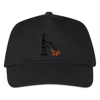 Walkies dog 2C - Kids’ Baseball Cap - black - Front