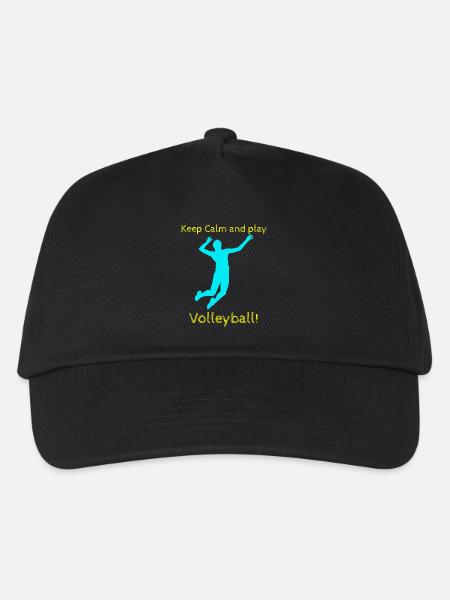 Volleyball - Kinder Basecap - Schwarz