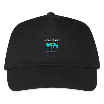 la terre est plate - Casquette de baseball Enfant - noir - Devant