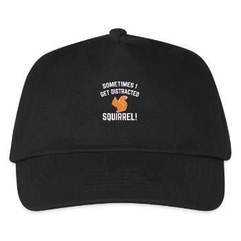 Écureuil T-shirt Cadeau Animaux amis drôle - Casquette de baseball Enfant - noir - Devant