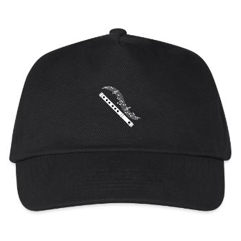 Flöte spielen ist mein Leben Geschenk Liebe Flöte - Kinder Basecap - Schwarz - Vorne
