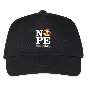Nope - Note Today - Lazy Sloth - Casquette de baseball Enfant - noir - Devant
