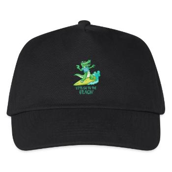 CROCKSURF - Let's go to the beach! - Kids’ Baseball Cap - black - Front