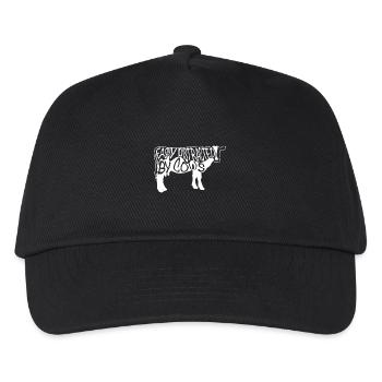 Easily Distracted By Cows T-Shirt Cow Farmer - Kids’ Baseball Cap - black - Front